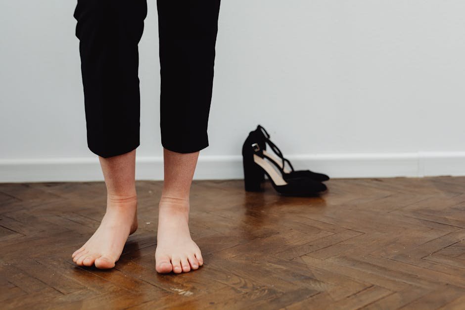 10. Walking in Barefoot (Image Credits: Pexels)